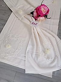 Havlu Paspas Seti -.Ekru