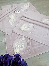 Havlu Paspas Seti -Lavanta