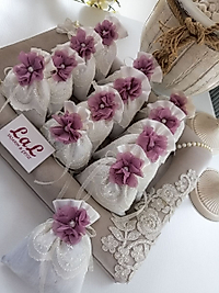 Çiçek Süslemeli Lavanta Kesesi