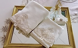 Fransız Dantelli 3 lü Havlu Set