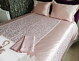 Fransız Dantelli Pike Takımı Pudra