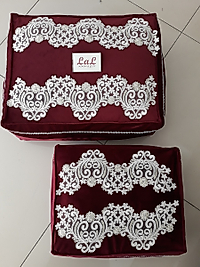 Fransız Güpürlü Kutu Hurç set