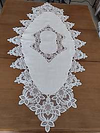 Fransız Dantelli Salon Takımı Ekru 1