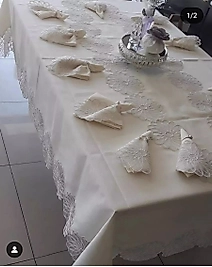 Fransız Güpürlü Servis Set