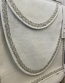 Taş Detaylı 2 li Oval Paspas Takımı