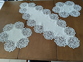 Fransız Dantelli Salon Takımı Kapiçino