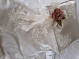 Fransız Dantelli Seccade Takımı-Kapiçino